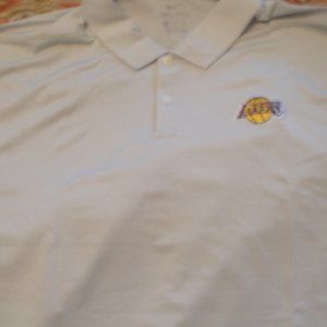 NIKE LOS ANGELES LAKERS DRI-FIT POLO GOLF SHIRT